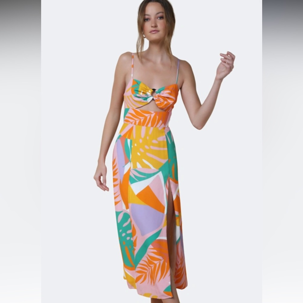 Hutch Design Camden dress - size 4 in multicolor tropical